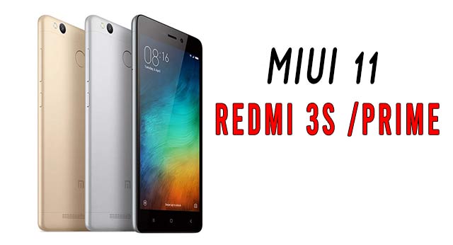 redmi 3s miui 11