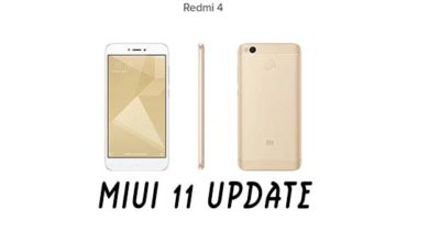 redmi 4 update miui 11