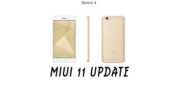 redmi 4 update miui 11